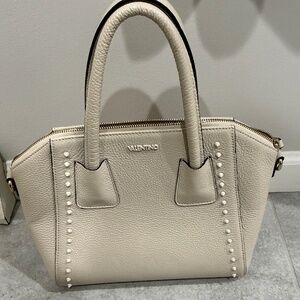 Valentino minimi cream satchel/crossbody bag